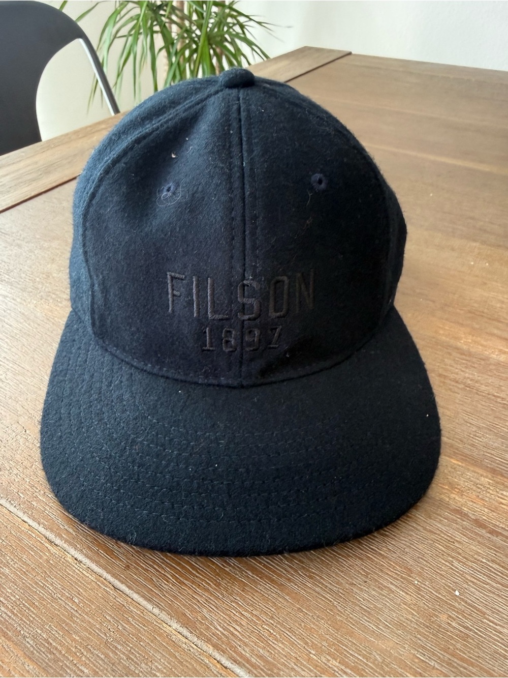 Filson 1897 Seattle Wool Ball Cap Charcoal Gray Classic Strapback Hat